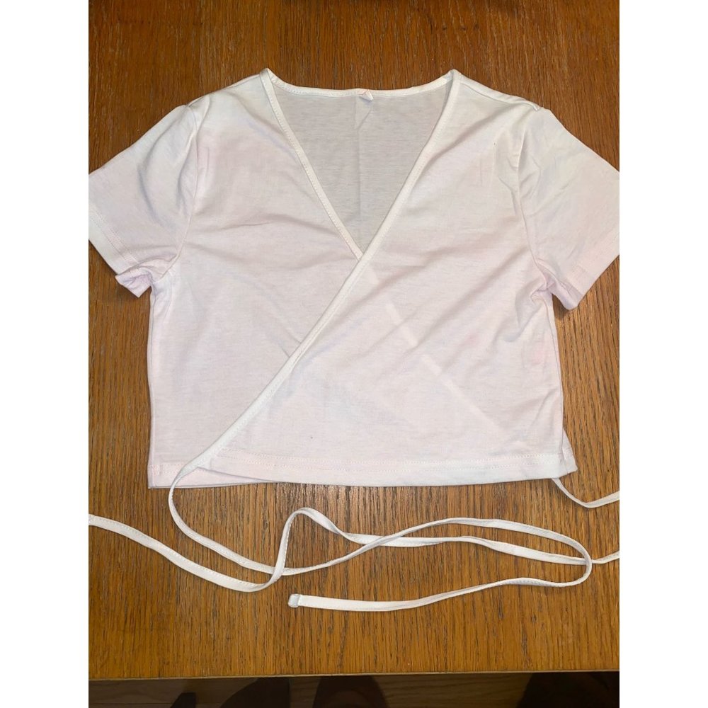 Shein Wrap Around Tie Shirt-L